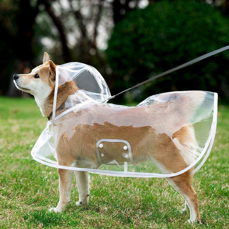 寵物雨衣透明狗狗雨衣  防水防風寵物衣服大型犬